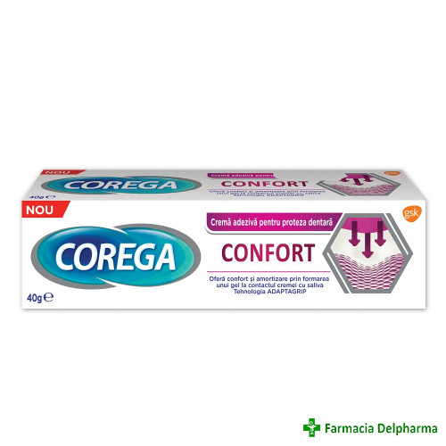 Crema adeziva Corega Confort x 40 g, GSK