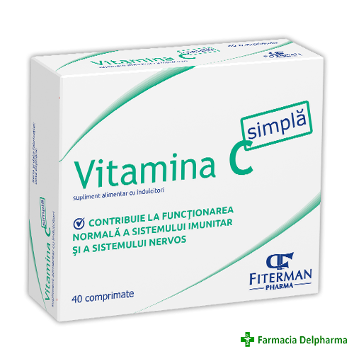 Vitamina C 180 mg x 40 compr. supt, Fiterman