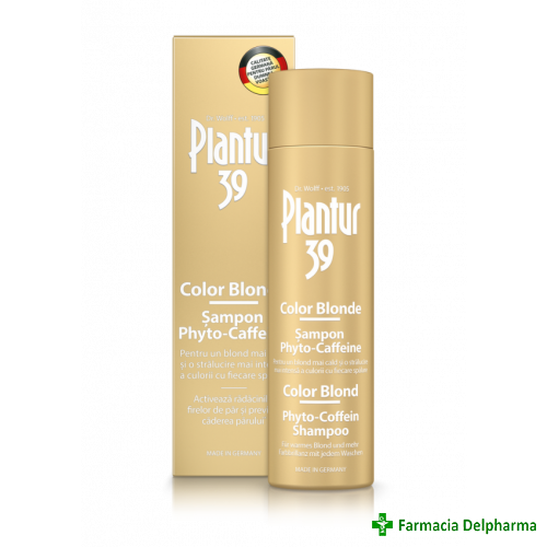 Plantur 39 Phyto-Caffeine sampon color blonde x 250 ml, Dr. Kurt Wolff