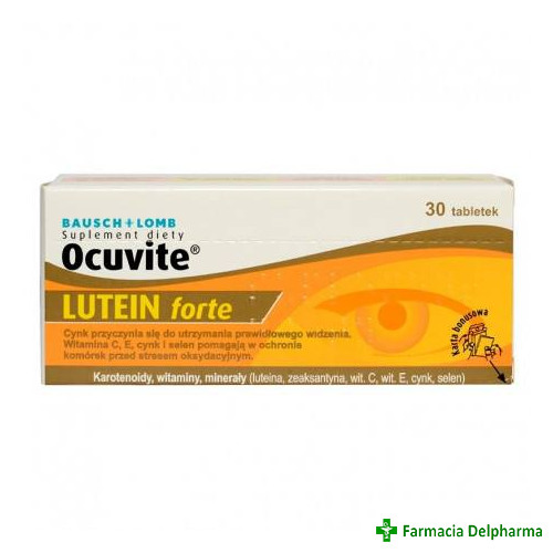 Ocuvite Luitein Forte x 30 compr., Bausch & Lomb