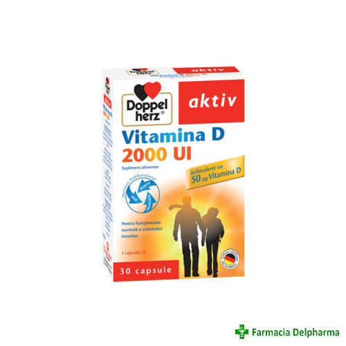 Vitamina D 2000 UI X 30 caps., Doppelherz