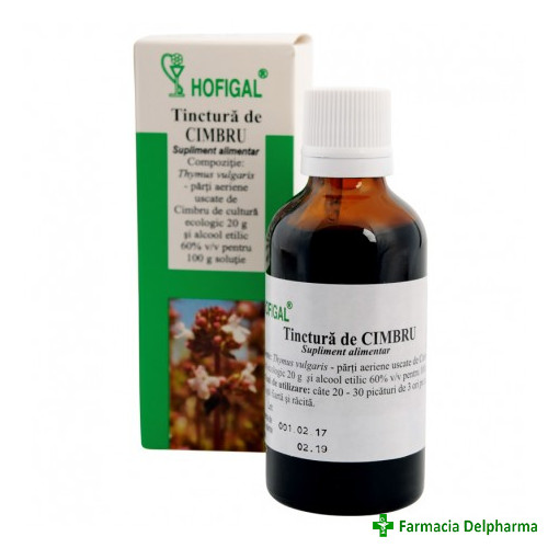 Tinctura de Cimbru x 50 ml, Hofigal