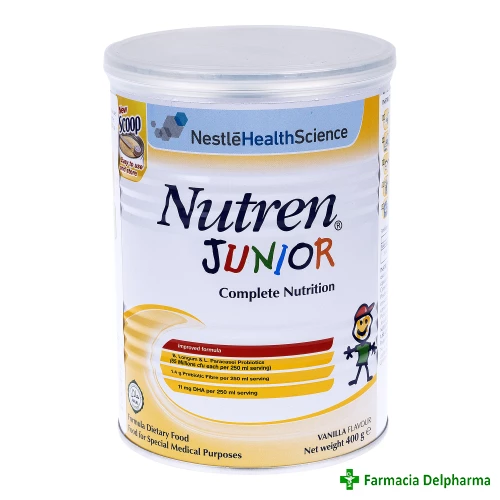 Lapte Nutren Junior aroma vanilie x 400 g, Nestle