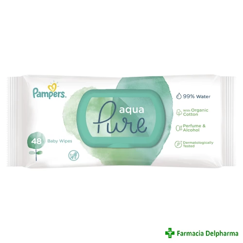 Servetele umede Pampers Aqua Pure x 48 buc.