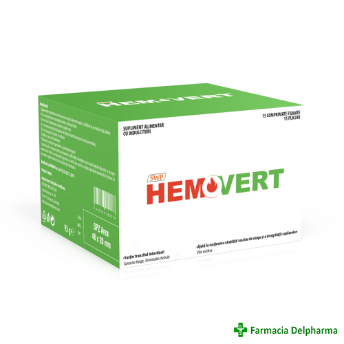 Hemovert x 15 compr. + 15 plicuri, Sun Wave