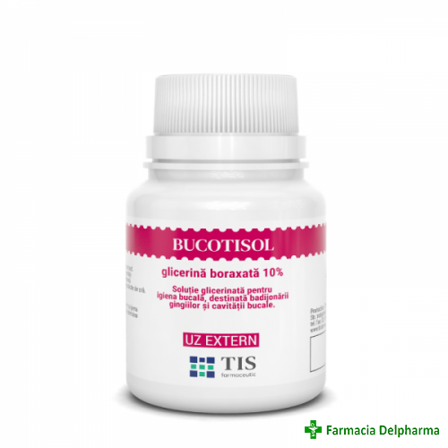 Bucotisol - Glicerina Boraxata 10% x 25 ml, Tis Farmaceutic