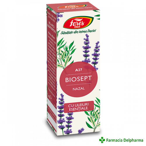 Biosept Nazal uleiuri esentiale A27 x 5 ml, Fares