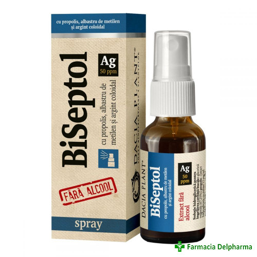 BiSeptol spray fara alcool x 20 ml, Dacia Plant