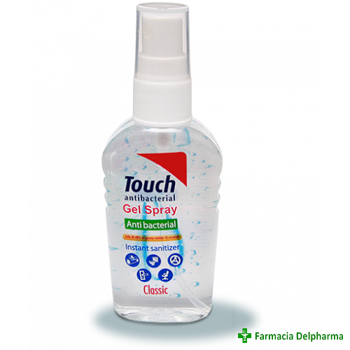 Gel maini spray antibacterian Classic x 59 ml, Touch