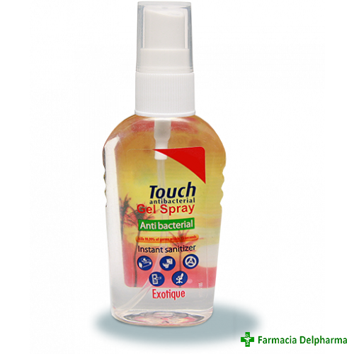 Gel maini spray antibacterian Exotique x 59 ml, Touch