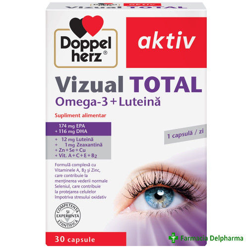 Vizual Total cu Omega 3 si Luteina x 30 caps., Doppelherz