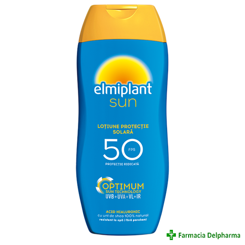 Lotiune protectie solara SPF 50 x 200 ml, Elmiplant