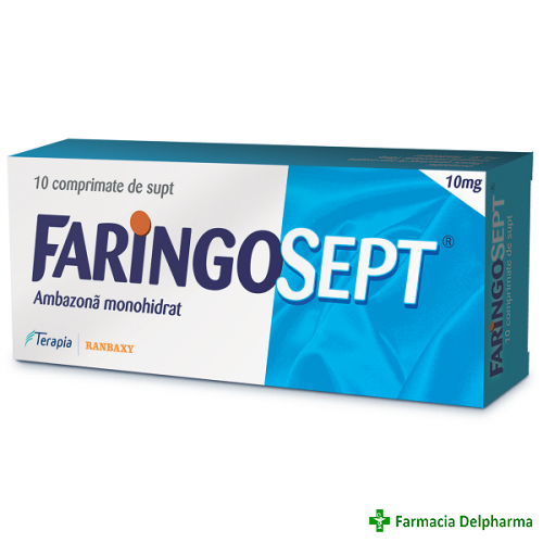 Faringosept 10 mg x 10 compr. supt, Terapia