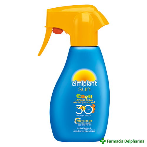 Lotiune spray protectie solara copii SPF 30 x 200 ml, Elmiplant