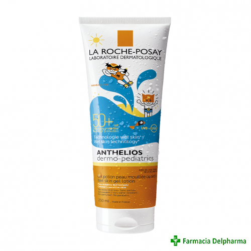 Gel fluid protectie solara SPF 50+ (Wet Skin) Anthelios Dermo-Pediatrics x 250 ml, La Roche-Posay