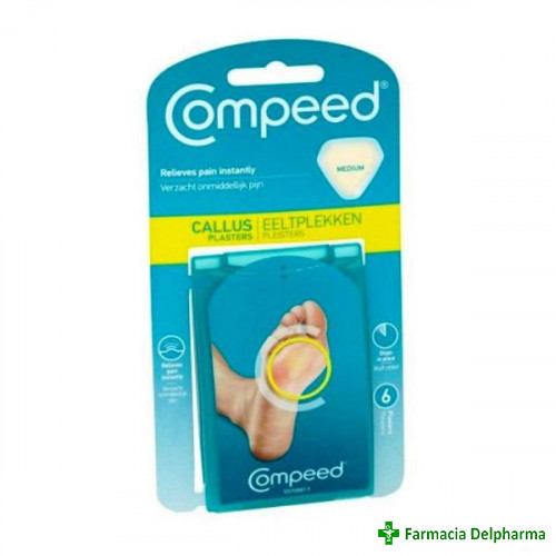 Plasturi bataturi superficiale medii x 6 buc., Compeed