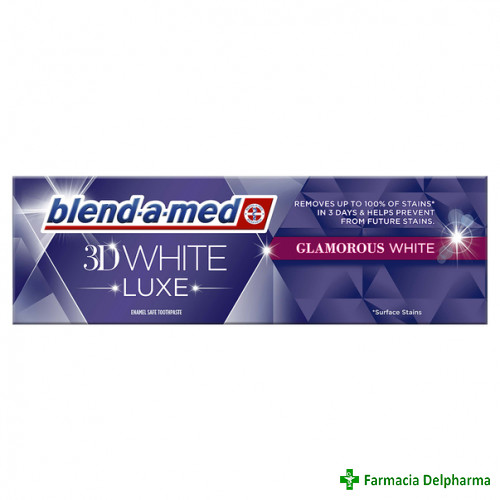 Pasta de dinti Blend-a-med 3D White Luxe Glamorous White x 75 ml, Procter & Gamble