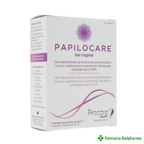 Papilocare gel vaginal 7 canule x 5 ml, Gedeon Richter