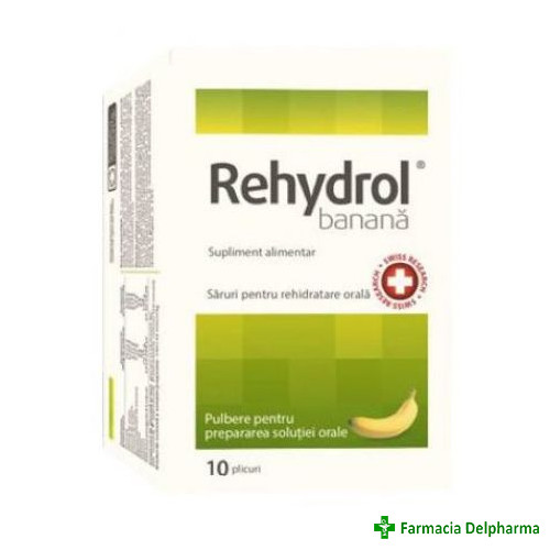 Rehydrol Banana x 10 plicuri, MBA Pharma