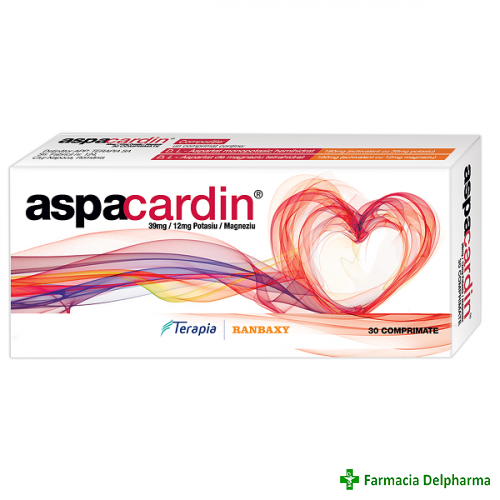 Aspacardin 39 mg/12 mg x 30 compr., Terapia