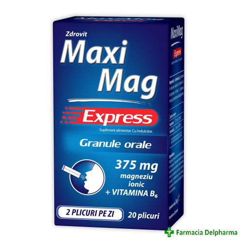 MaxiMag Express x 20 plicuri, Zdrovit