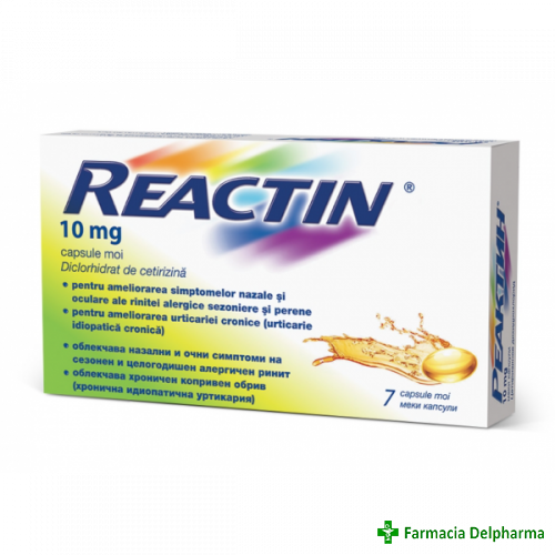 Reactin 10 mg x 7 caps., McNeil