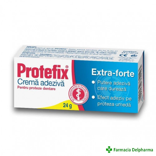 Crema adeziva Protefix Extra Forte x 20 ml, Queisser