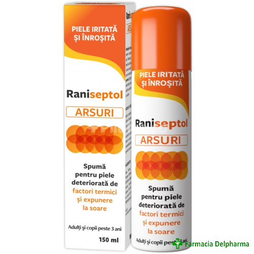Raniseptol Arsuri spuma x 150 ml, Zdrovit