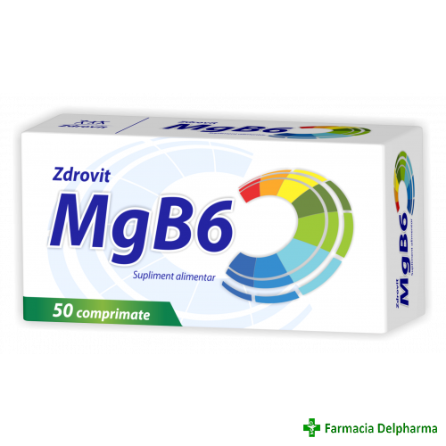 Magneziu + Vitamina B6 x 50 compr., Zdrovit