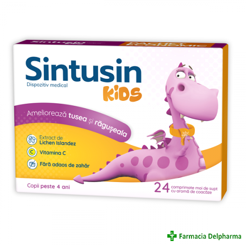 Sintusin Kids x 24 compr. supt, Zdrovit