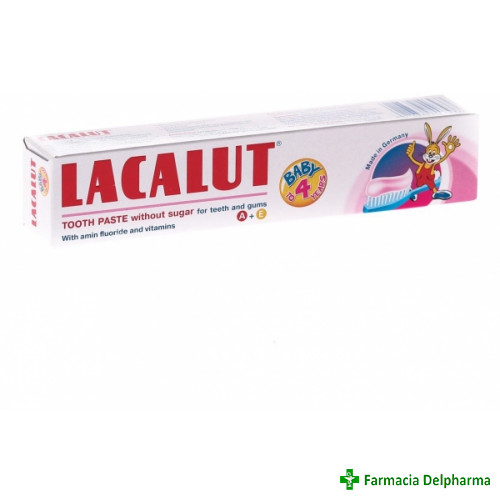 Pasta de dinti Lacalut Kids 0-4 ani x 50 ml, Zdrovit