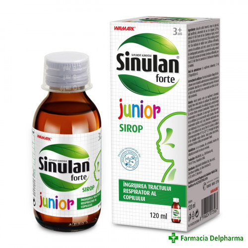 Sinulan Forte Junior sirop 3 ani + x 120 ml, Walmark