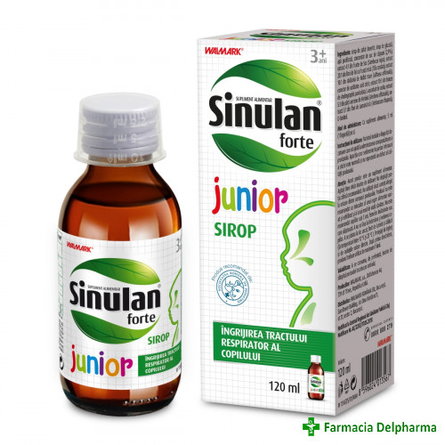 Sinulan Forte Junior sirop 3 ani + x 120 ml, Walmark