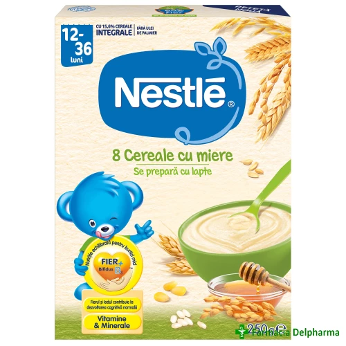 8 Cereale cu miere x 250 g, Nestle