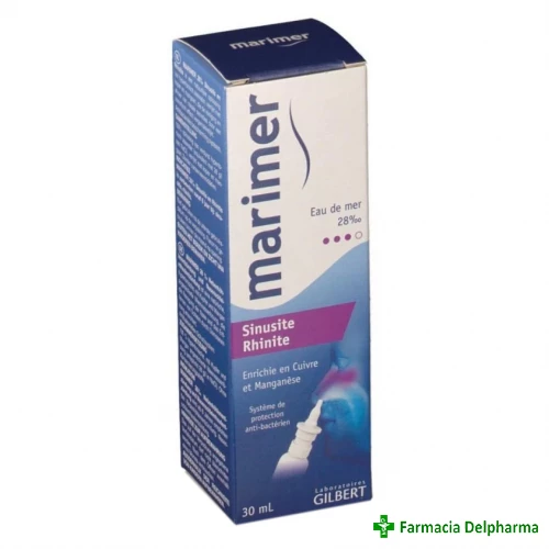 Marimer Sinuzita si Rinita spray nazal hipertonic x 30 ml, Gilbert