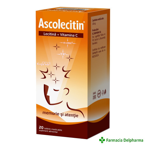 Ascolecitin x 20 tabl. mast., Biofarm