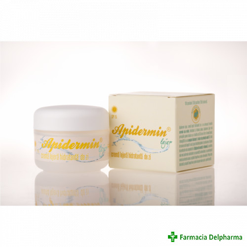 Apidermin Lejer crema hidratanta de zi SPF 15 x 50 ml, Complex Apicol Harnaj