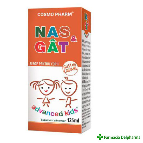 Sirop Nas si Gat Advanced Kids x 125 ml, Cosmopharm