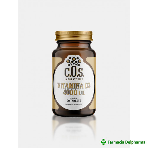 Vitamina D3 4000 UI x 90 compr., COS Laboratories