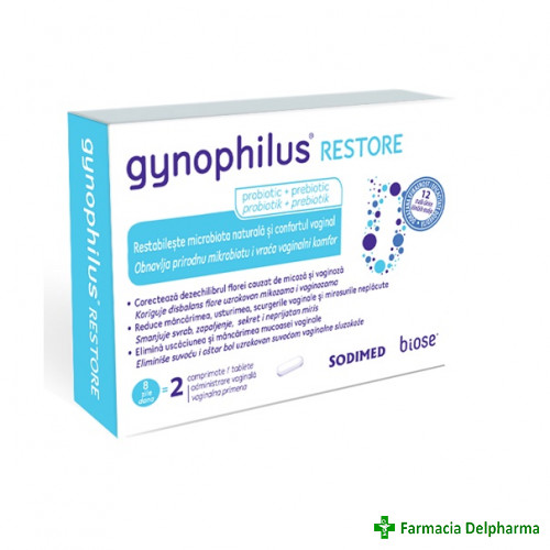 Gynophilus Restore x 2 compr. vag., Biose