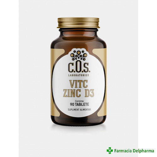 Vitamina C + Zinc + Vitamina D3 x 90 compr., COS Laboratories