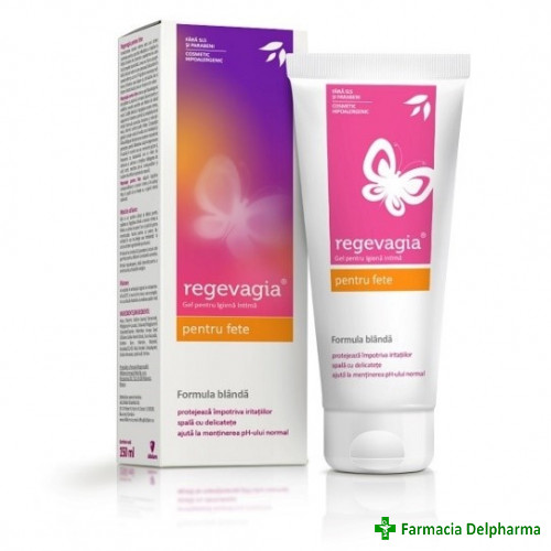 Regevagia gel igiena intima pentru fete x 150 ml, Aflofarm