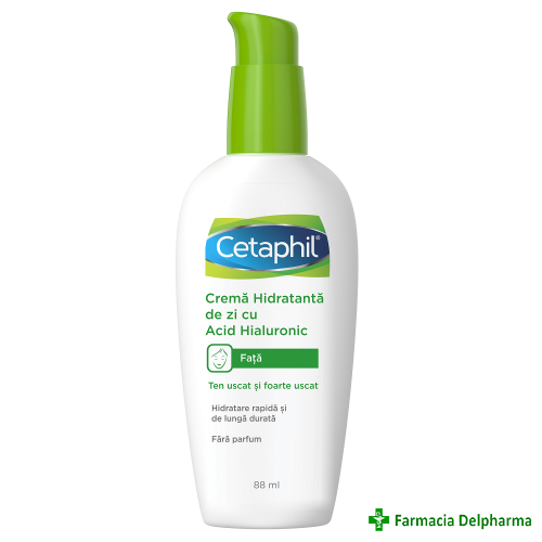 Crema hidratanta de zi cu acid hialuronic Cetaphil x 88 ml, Galderma