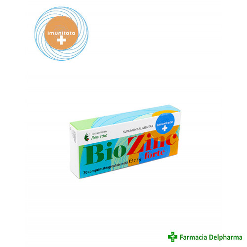 Biozinc Forte 25 mg x 30 compr., Remedia