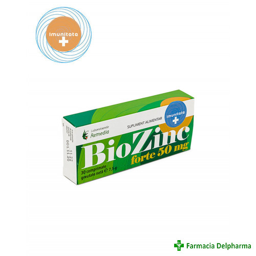 Biozinc Forte 50 mg x 30 compr., Remedia