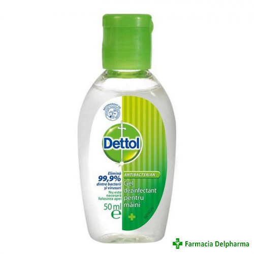 Gel antibacterian dezinfectant maini x 50 ml, Dettol