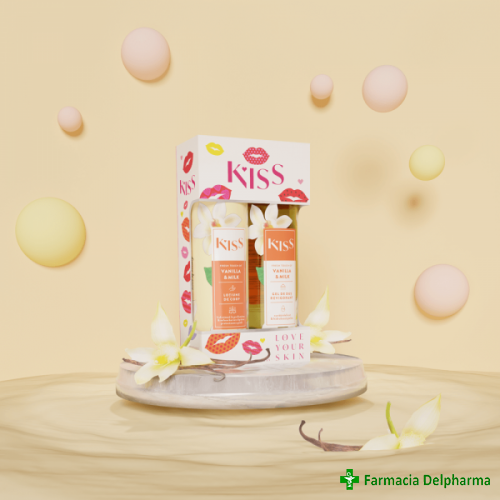 KISS Vanilla & Milk Gel de dus x 250 ml + Lotiune de corp x 250 ml, Fiterman