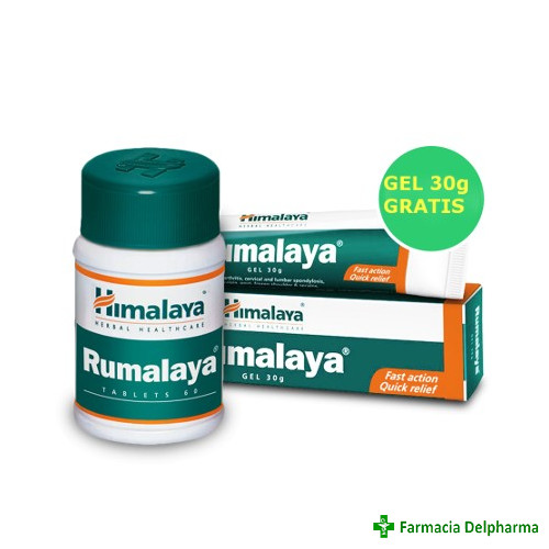 Rumalaya Forte x 60 compr. + Rumalaya gel x 30 g gratis, Himalaya