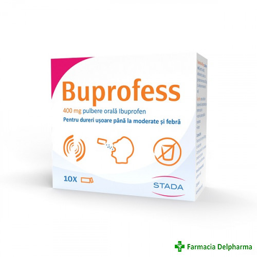 Buprofess 400 mg x 10 plicuri, Stada