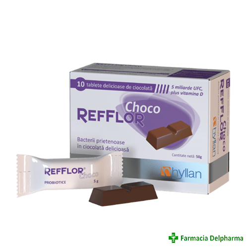 Refflor Choco tablete ciocolata x 10 buc., Hyllan